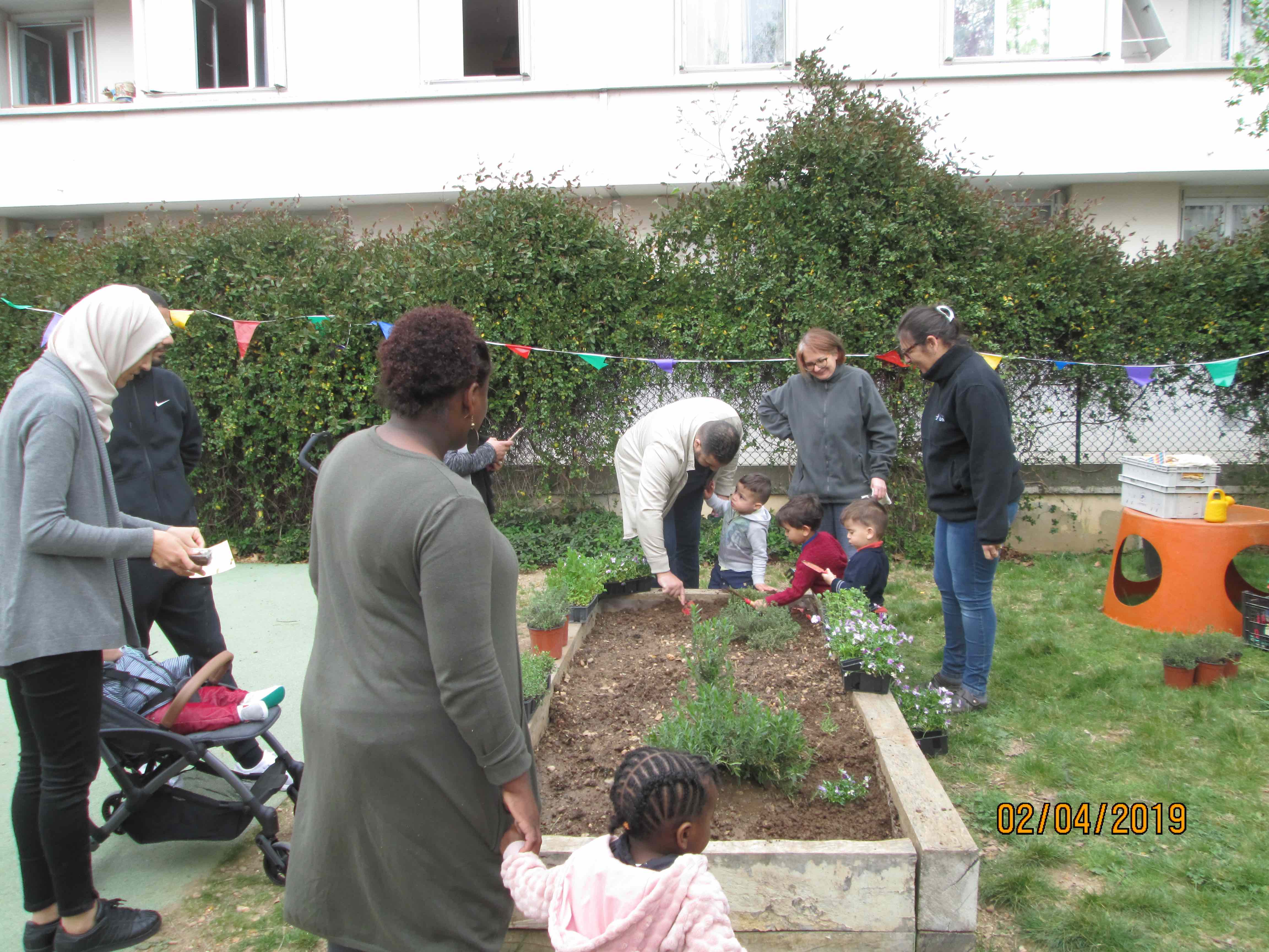 jardinage avec les aprents à lyon