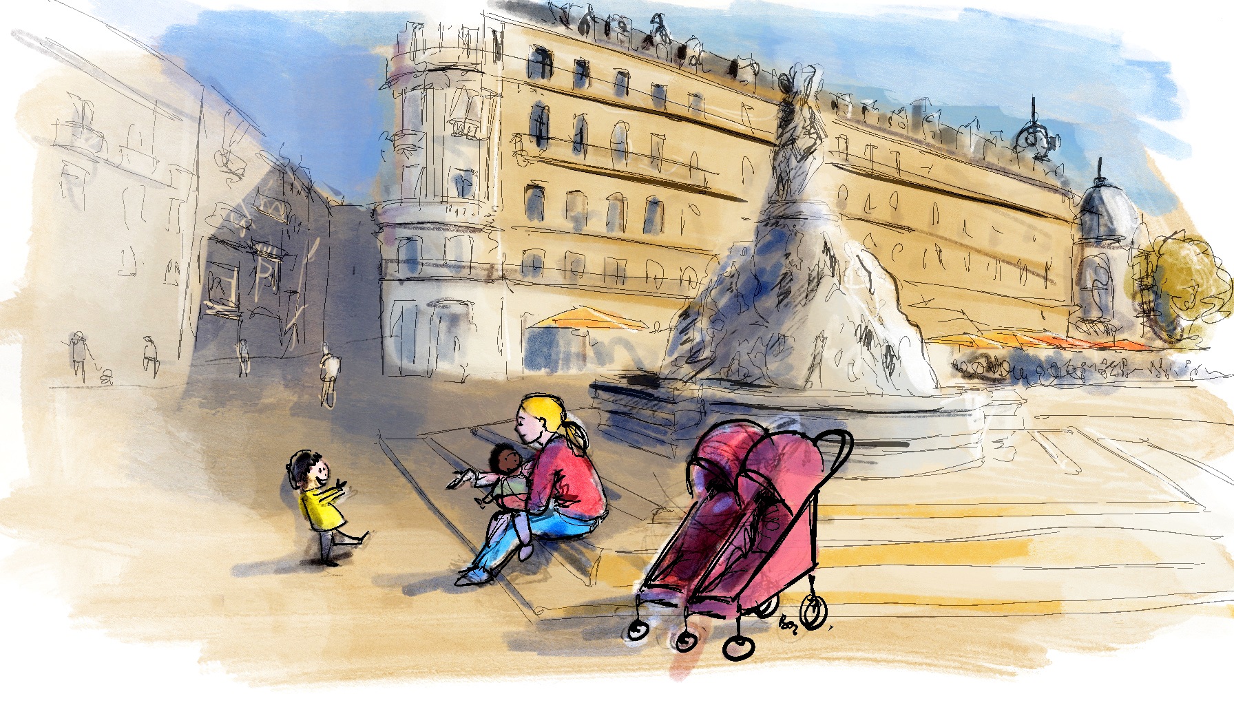 illustration accueil de la petite enfance à Montpellier