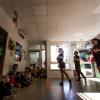 Des danseurs du Ballet Preljocaj à la crèche