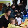 Agnès Buzyn visite une crèche AVIP